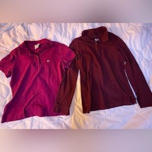 Bundle, Lacoste and Old Navy Polo Shirts. Good Condition Size Large and X-Large